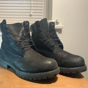 Black Timberland Boots Size 9 *used*